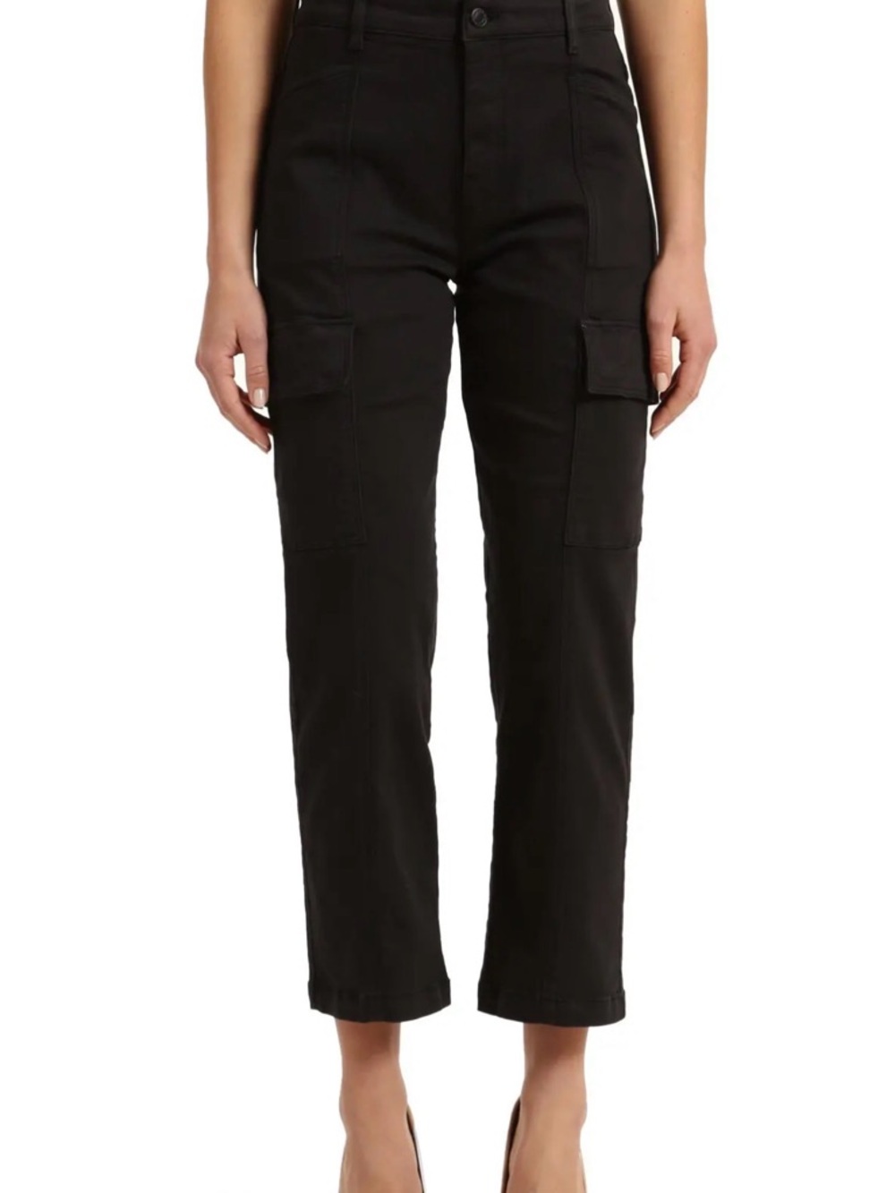 Mavi black sahara high rise straight cargo denim pants size 26